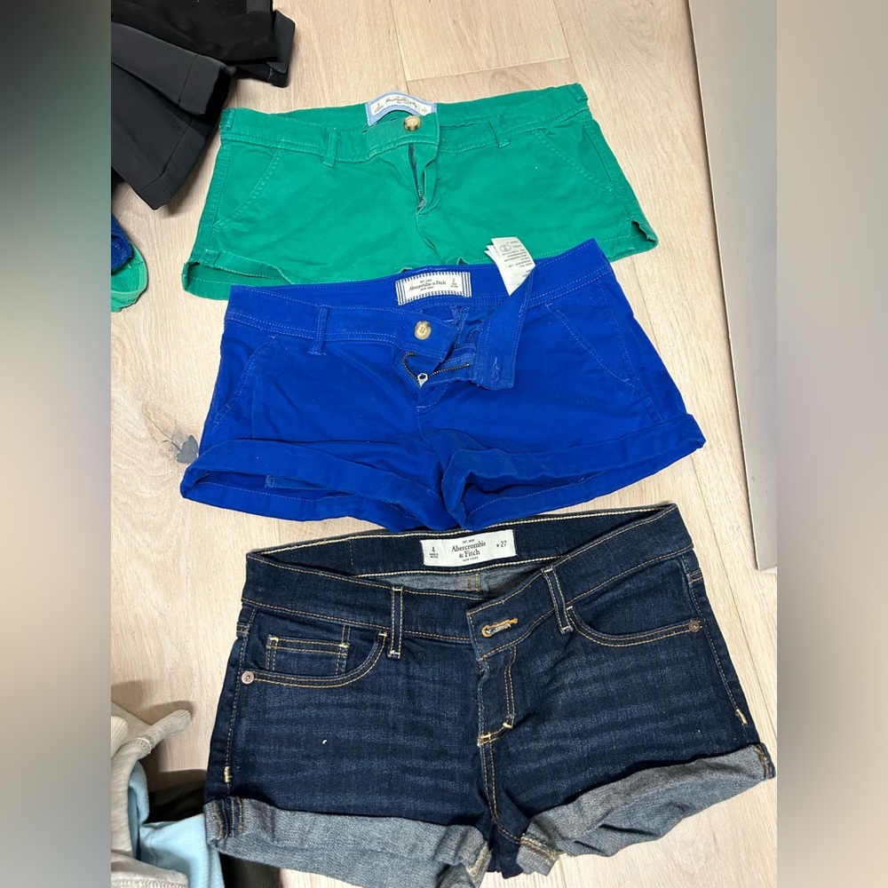 3 pair of Abercrombie shorts